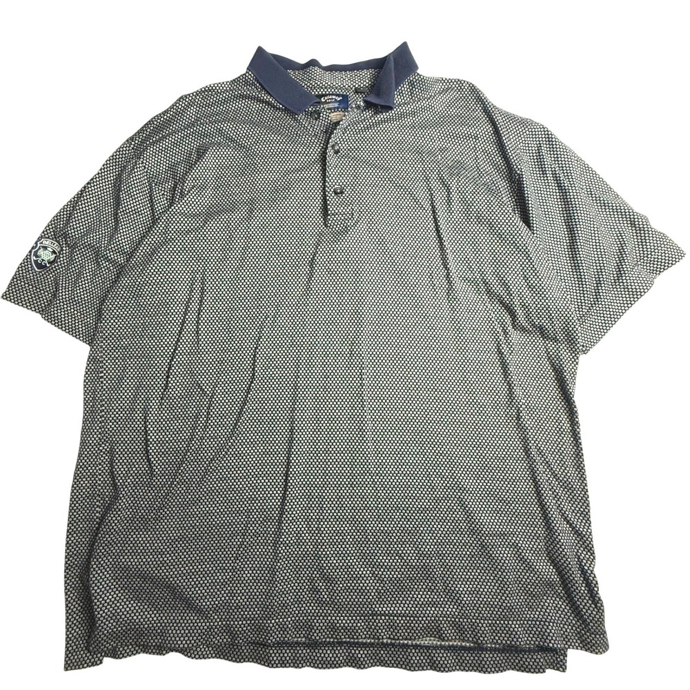 VTG Belleair Country Club Callaway Golf Two-Ply Sz L Blue Mercerized Cotton Polo